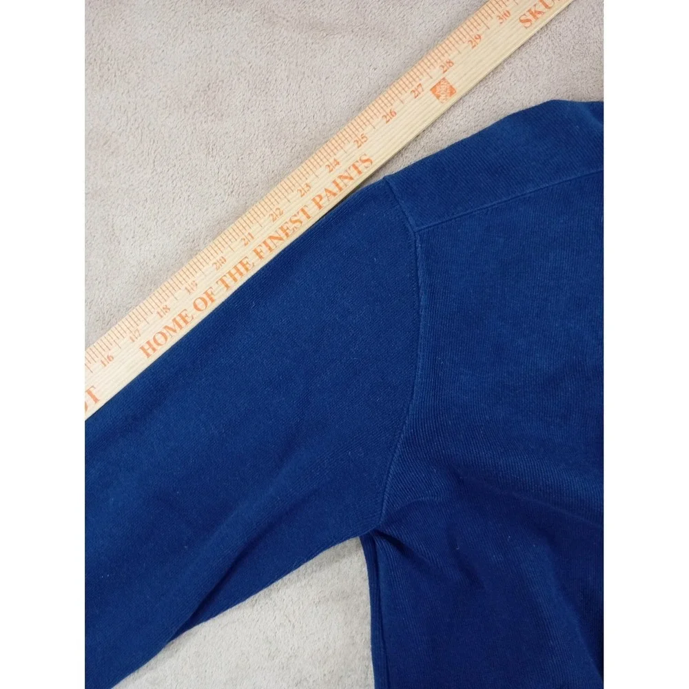 Vintage Polo Ralph Lauren 1/2 Pullover Men Large Navy Blue Mock Neck‎ EUC